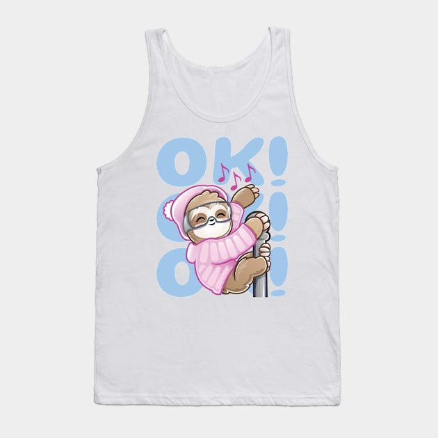 Ski Rave Sloth Kid Baby Dance Ok Tank Top by PnJ